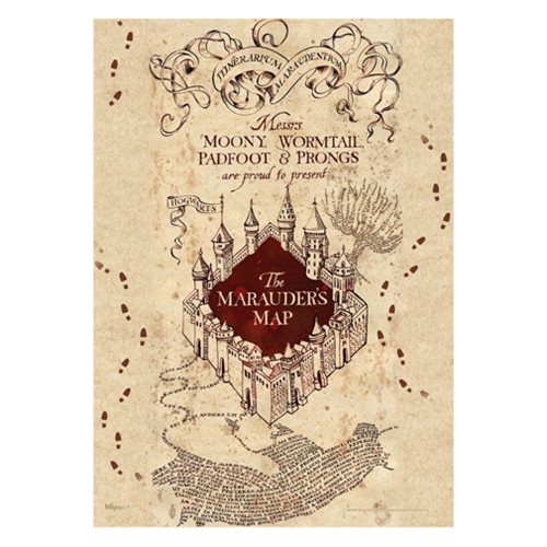 Harry Potter Marauders Map MightyPrint Wall Art Print